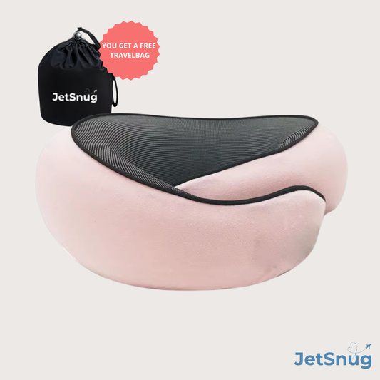 JetSnug® Neck Pain Relief Travel Pillow Pink