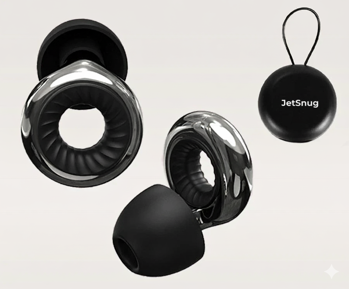 JetSnug® Noise Reducing Travel Earplugs 2.0